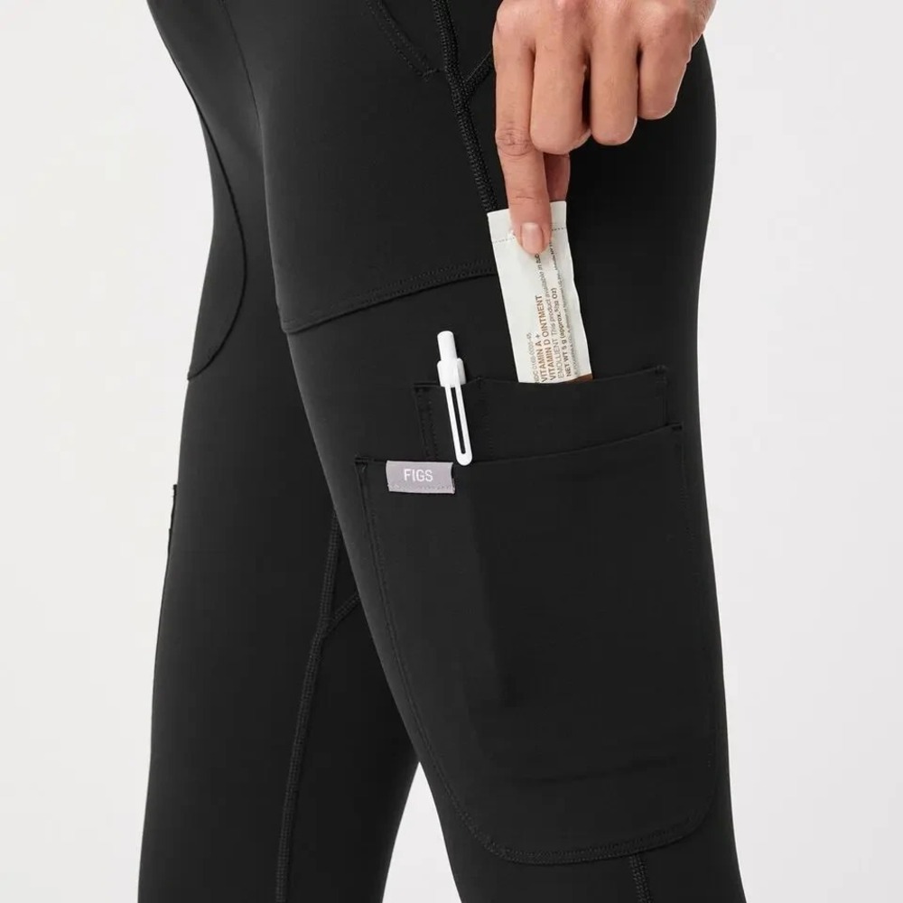 FIGS Skinny Leg Scrub Legging Black Large Women's NWT - Picture 4 of 7